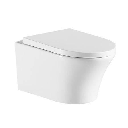 Унитаз подвесной Corsa Deco FX Rimless безободковый с сиденьем дюропласт микролифт (WHFX490SR)