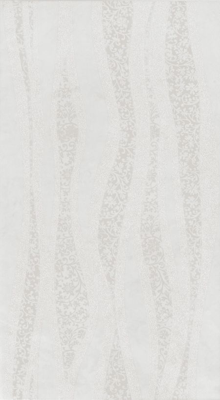 Плитка декор Нефрит Тендре волна серая 500x250x9 мм