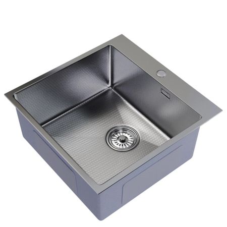 Мойка для кухни Mixline Pro 50х50х20 см врезная с сифоном сталь нано декор сатин (556577) структура и свойства нано ных образований реалии сегодняшней нанотехнологии учебное пособие