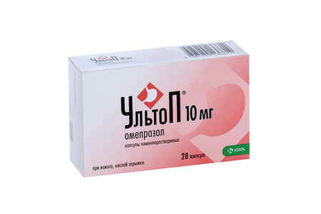 Ультоп 10 мг, 28 шт, капсулы кишечнорастворимые