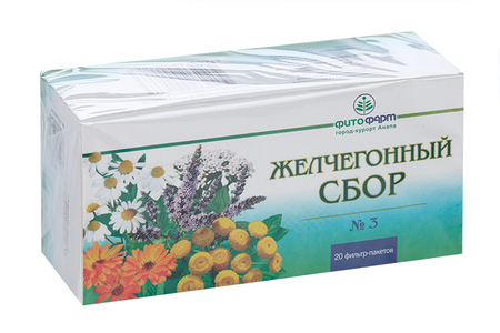 Желчегонный сбор N3, 2 г, 20 шт, сырье растительное-порошок