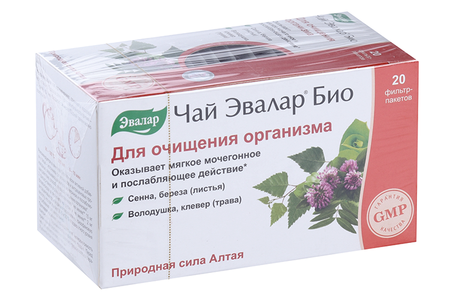 Чай Эвалар Био д/очищения организма, 1,5 г, 20 шт