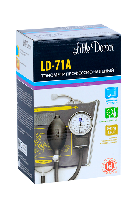 Тонометр мех Эл Ди-71А встр стетоскоп