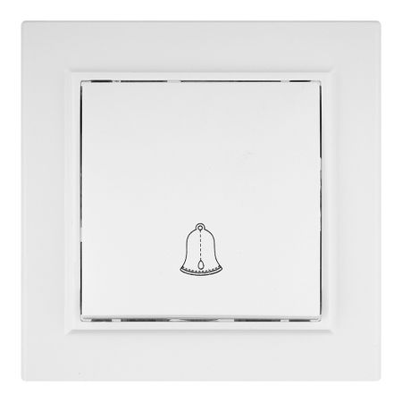 Кнопка звонка EKF Минск встраиваемая белая (ERV10-026-10)