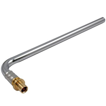 Трубка для радиатора Tiemme г-образная 16 х 15 х 300 мм латунь (1710251) трубка соединительная для садовых шлангов mpf 1 2 3 4 латунь