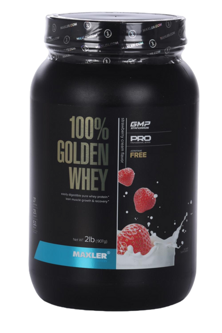 Протеин MAXLER 100% golden whey 2 lb strawberry