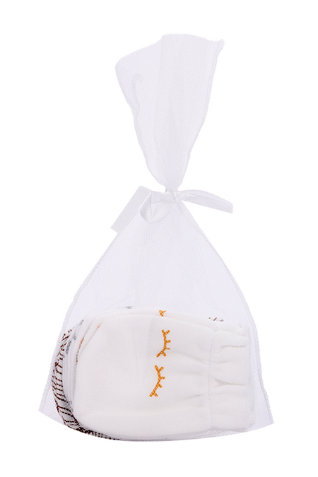 Рукавички-антицарапки Мьельк Глазки/Звезды/Палм три, 3 шт