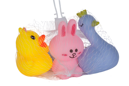 Набор игрушек для купания «Давай дружить», 3 шт давай дружить раскраска с вырубкой