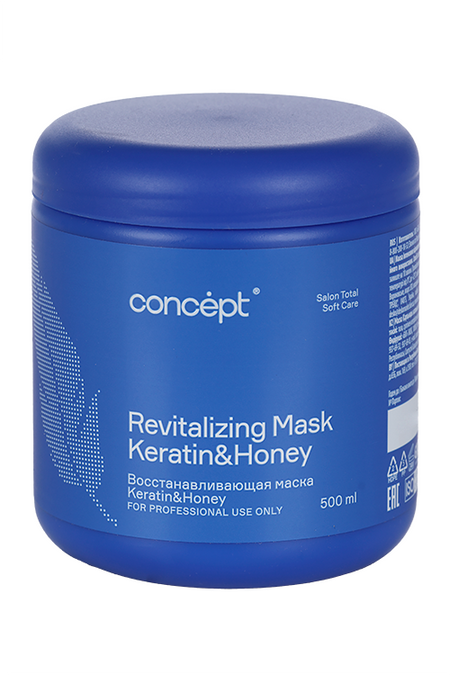 Маска Concept д/волос восстанавливающая с кератином и медом Salon Total, 500 мл