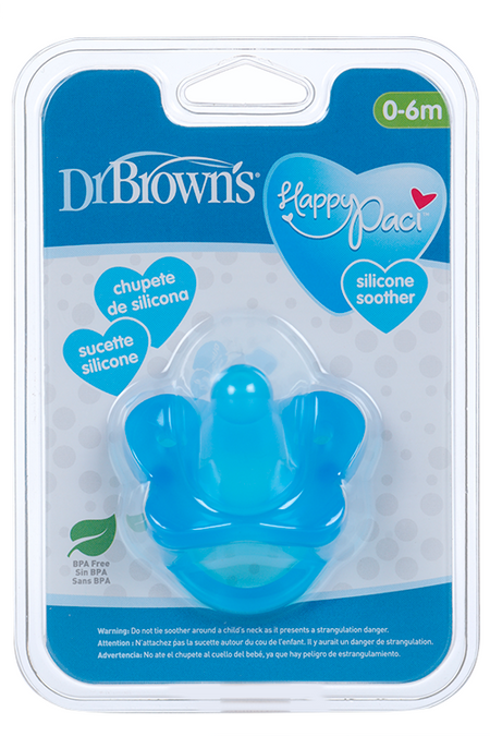 Соска-пустышка Др Браун ХеппиПеси цельносиликоновая голубая (0-6 мес) реймонд браун послание к евреям
