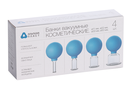 Банки Альпина Пласт вакуумные косметические №4 стекло4
