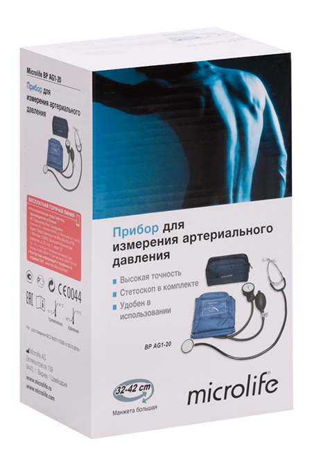 Тонометр мех Микролайф ВР AG1-20 L (32-42 см)