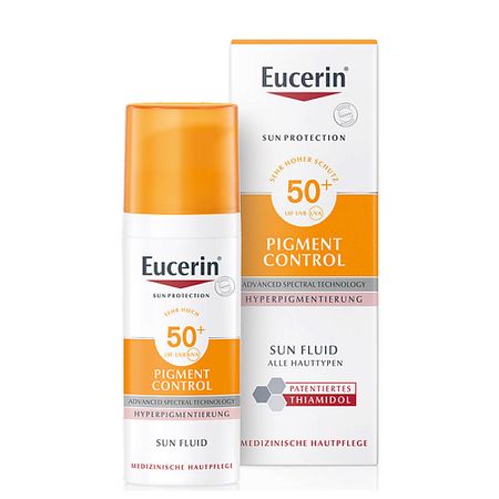 Солнцезащитный флюид для лица EUCERIN Солнцезащитный флюид против пигментации Pigment Control SPF 50+