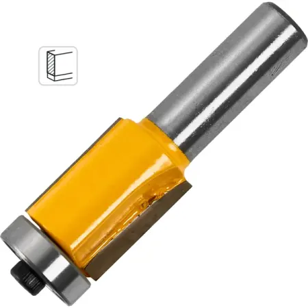 Фреза по дереву кромочная прямая 553335 19x25 мм хвостовик 12 мм