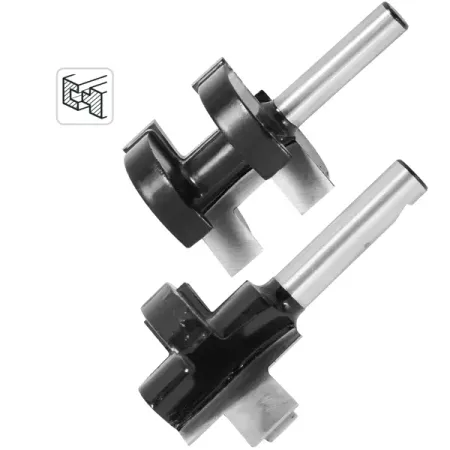 Набор фрез пазошиповых по дереву 1412006 хвостовик 8 мм, 2 шт.