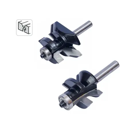 Набор фрез пазошиповых о дереву 1412004 хвостовик 8 мм, 2 шт.