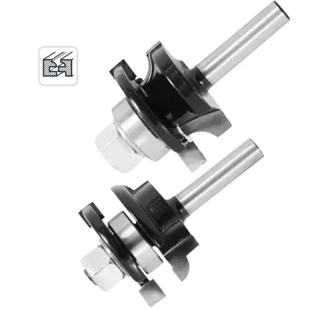 Набор фрез комбинированных рамочных по дереву 1412005 хвостовик 12 мм, 2 шт.