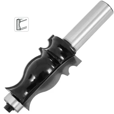 Фреза по дереву кромочная фигурная 1411200 25.4x41 мм хвостовик 12 мм