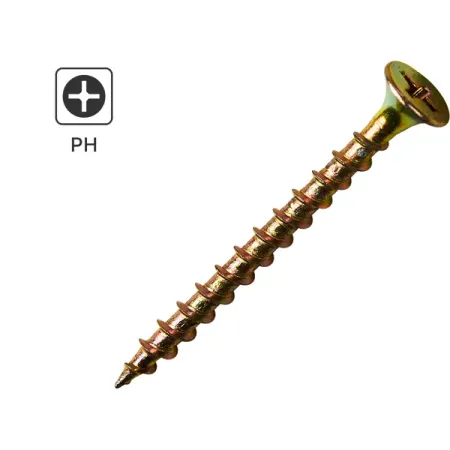 Саморезы по дереву и гипсокартону Standers потайные острые оцинкованные 3.5x45 3 кг