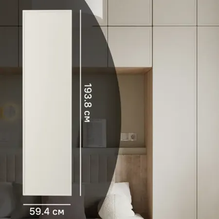 Дверь для шкафа Лион Амьен 59.4x193.8x1.9 см МДФ цвет латте юлия паршихина проект “ ” подсказки для создания современной детской комнаты