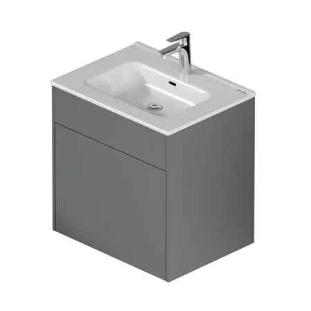 Тумба под раковину в ванную комнату AM.PM Drive подвесная 60 см цвет графит матовый александр литягин kpi и дистрибьюция 1 kpi drive 1