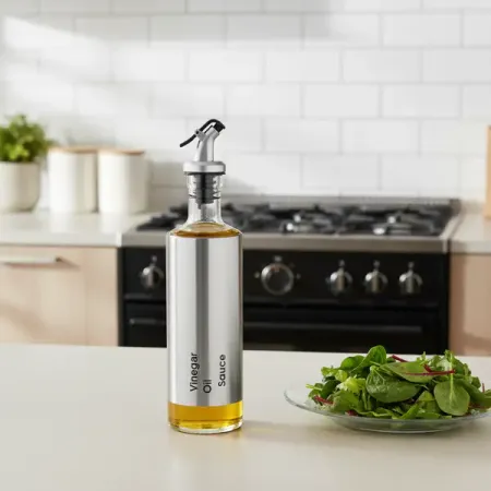 Бутылка для масла и уксуса Mallony Olivia 0.5 л стекло цвет прозрачный ножи для масла balmydays 2 шт