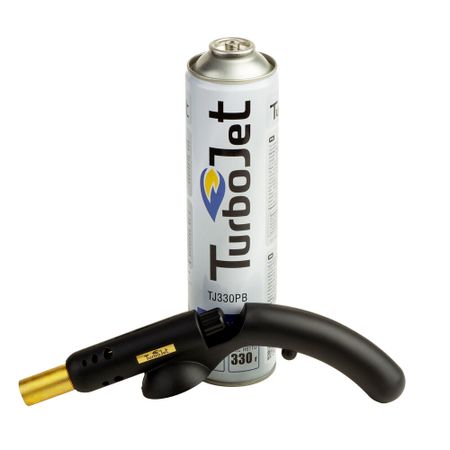 Горелка с газовым баллоном Turbojet TJ433-PB с пьезоподжигом и регулятором