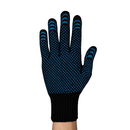 Перчатки шерстяные с ПВХ покрытием утепленные ЛЭВ черные 10 (L) оксана горностаева вязанные куколки йо йо