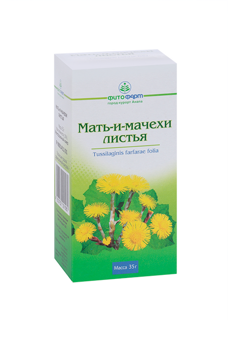 Мать-и-мачехи листья, 35 г, сырье измельченное