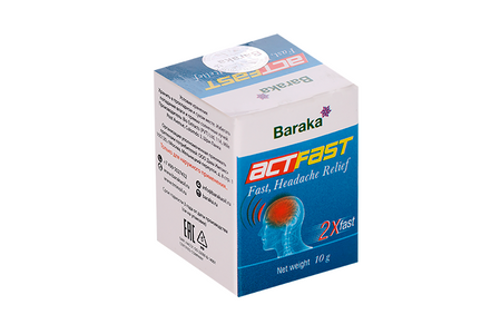 АктФаст Барака от головной боли из масло черного тмина, 10 г, бальзам ирина вечерская 100 рецептов при головной боли