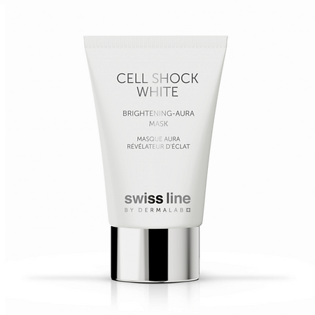 Маска для лица SWISS LINE Легкая маска для лица с эффектом сияния Cell Shock White салфетка маникюрная для искусственных покрытий white line уп 240 штук