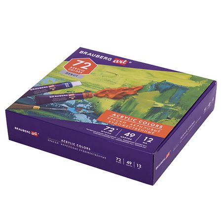 Краски BRAUBERG Краски акриловые художественные ART DEBUT в тюбиках акриловые фигурки подставки kpop idol 10 см