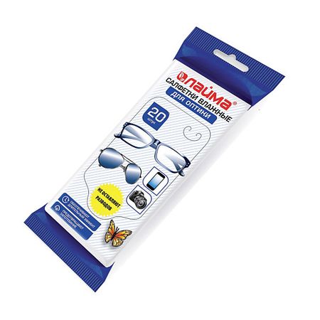 Салфетки для рук LAIMA Салфетки влажные  для очков и оптики