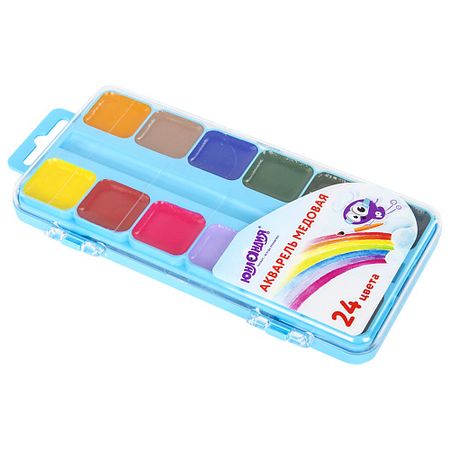 Краски ЮНЛАНДИЯ Краски акварельные Юнланлик-художник, медовые стикеры акварельные винтажные фиолетовые blingird