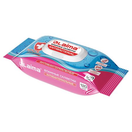 Салфетки для рук LAIMA Салфетки влажные антибактериальные