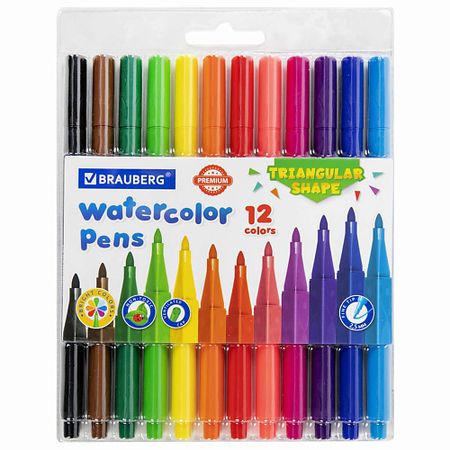 Набор фломастеров BRAUBERG Фломастеры  PREMIUM 12 цветов