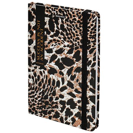 Блокнот BRAUBERG Блокнот с резинкой А5  Leopard 96л клетка