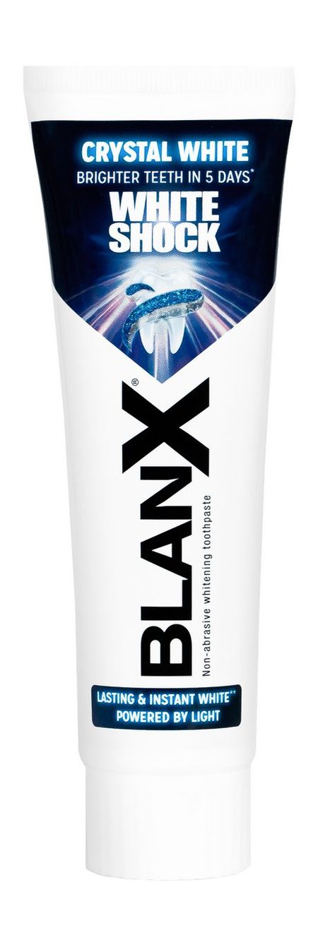 Blanx Crystal White Shock Non-Abrasive Whitening Toothpaste
