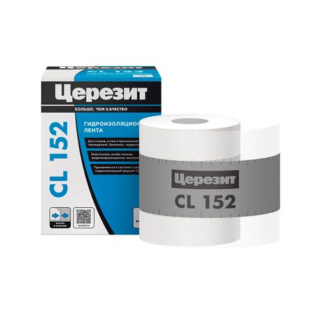 Лента гидроизоляционная Церезит CL 152 12 см 10 м водонепроницаемая простыня monnom из полиэстера
