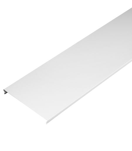 Рейка сплошная S-дизайн 3 м 150АS белая матовая рейка интерьерная stella бриона белая 2700х40х16мм мдф