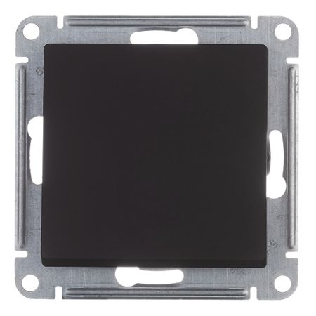 Переключатель Systeme Electric AtlasDesign Aqua одноклавишный встраиваемый карбон (ATN441061)