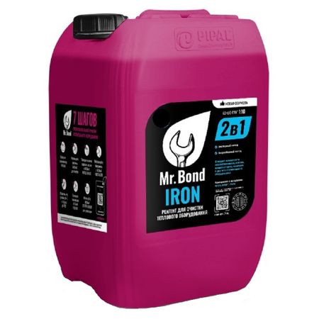 Реагент Mr.Bond Iron для очистки теплообменного оборудования 20 кг реагент mr bond cooper для очистки теплообменного оборудования 12 кг