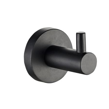 Крючок для ванной Zenfort 20588 одинарный на шуруп металл черный (102037) крючок одинарный ofelis hantverk бамбук железо