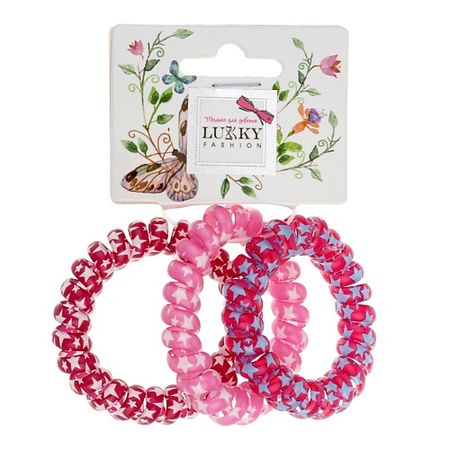 Набор резинок для волос LUKKY Набор резинок для волос Спираль