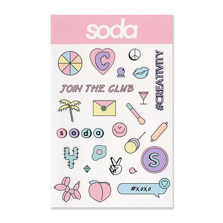 Наклейки SODA STICKERS #stickystuff ДЕКОРАТИВНЫЕ НАКЛЕЙКИ декоративные наклейки для альбома tiamech