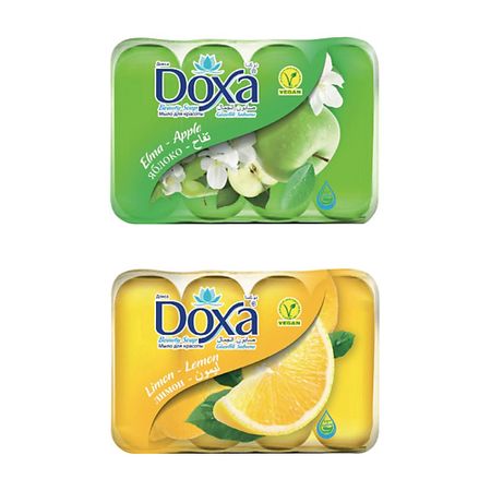 Мыло твердое DOXA Мыло туалетное BEAUTY SOAP Лимон, Яблоко 5 шт спиральные сверла doxa hss m35 кобальтовые 1 3 мм