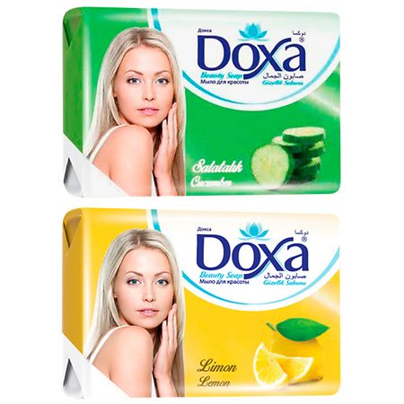 Мыло твердое DOXA Мыло туалетное BEAUTY SOAP Лимон, Огурец 5 шт спиральные сверла doxa hss m35 кобальтовые 1 3 мм