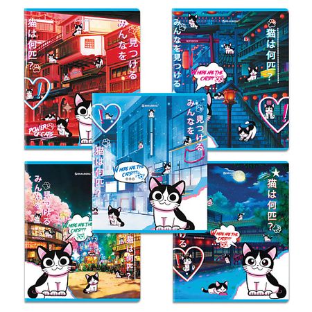 Тетрадь BRAUBERG Тетради Дэк А5 Аниме Кот аниме плакат k on xxihlive