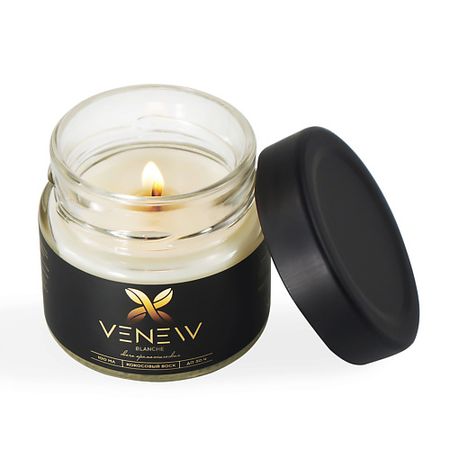 Свеча ароматическая VENEW Свеча ароматическая с деревянным фитилем Blanche пивной напиток krone blanche biere пастеризованный 450 мл