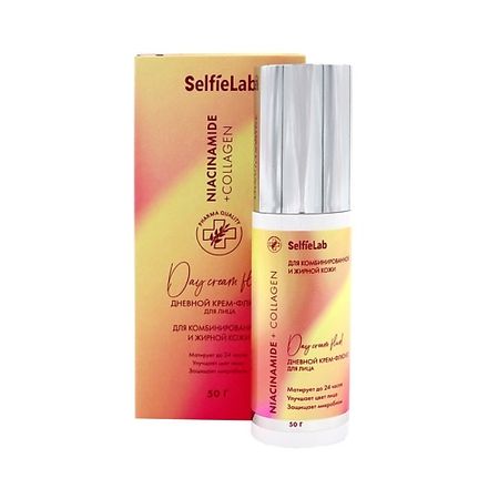 Крем для лица SELFIELAB Niacinamide+ Крем-флюид дневной линии 